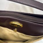 Etienne Aigner VTG WOVEN JUTE/LEATHER PURSE ADJUSTABLE STRAP 12x7x4 PREOWNED Photo 3