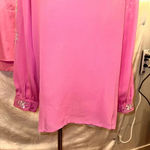 Bob Mackie Sz XL Pink Embroidered Art-to-Wear Cut-Away 100% Silk Jacket Tank Top Photo 13