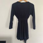 Eberjay Eberjey Black Lace Trim Cardigan Blouse Lightweight Neutral Casual Comfy Small Photo 3