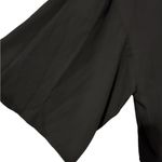 Revamped  black long sleeve tie front blouse size small Photo 1