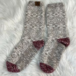 BEARPAW  Gray Patterned Socks Photo 0