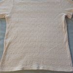 White Stag  womens top pale yellow textured large short sleeve Photo 4