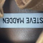 Steve Madden  Havannah Tan Brown Suede Pointed Tie Block Heel Ankle Boots Sz 10M Photo 4