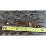 Vintage Copper Rose Gold Long Tassle Multi Start and Dangle Earrings White Stone Photo 7