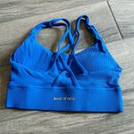 Band of gold blue ribbed sports bra Photo 1