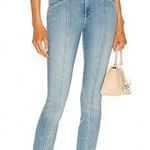 Mother Denim The Seamed Swooner Hover Blowing Kisses Blue Skinny Jeans Size 27 Photo 0