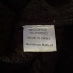 Merokeety  waffle knit black long sleeve sweater size XXlarge. Photo 8