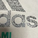 Leed's Beige Miami Graphic Canvas Open Top Tote Approximately 14" X 15" Tan Photo 6