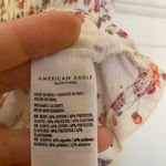 American Eagle  AE Pink & Purple Floral Ruched Crop Top Photo 3