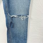 GRLFRND  Karolina Button Fly Skinny Jeans Womens 25 Distressed Light Wash Denim Photo 2