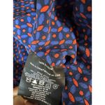 Tory Burch  Talia Silk Pull On Pajama Style Relaxed Pants Blue Red Size 4 Photo 5