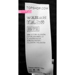 Topshop Lace-Up Mini Bodycon Dress Black Ribbed V-Neck Corset Stretchy Edgy 4 S Photo 8