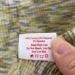 Lisa Says Gah Top Size Small Long Sleeve V-Neck Green Gray Y2K Shirt Made in USA Photo 4