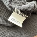 Bryn Walker  Cotton Gauze 3/4 Sleeve Etta Shirt In Black Size S Photo 5