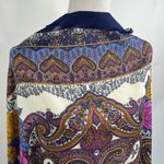 Cross Scarf Shawl Multicolor Floral Paisley 44” x 46” Photo 3