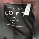 Loft  Women's Boot Cut Leather Jeans - Deep Brown Photo 2