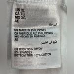 Charter Club  XL Tiered Eyelet Sleeveless Classic White Dress Photo 4