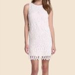 Erin Featherston Crochet Lace Mini Dress White Bridal Size 2 Photo 2