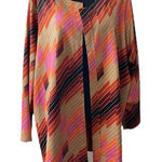 Attitudes by Renee 3X Reversible Cardigan Jacket Abstract 70S Style‎ Retro NEW Pink Photo 0