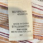 Illa Illa Striped Smocked Front Crop Top Peach Red Multicolored Size Medium NWT Photo 6