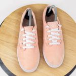 Vans  Authentic Marled Peach Lace Up Sneakers Shoes Peach Orange White 8.5 Photo 3