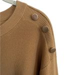 Charles Henry Long-Sleeve Belted Mini Sweater Dress L Camel Photo 3