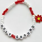 Taylor Swift Eras Tour Friendship Bracelet Holy Ground Red W/ Charm Photo 0