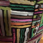 Anthropologie  Odille bright striped velvet skirt Photo 8