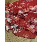 Adrianna Papell NWT  Floral Embellished Fit & Flare Dress Red Colorful Size Small Photo 9