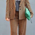 Wearever Palazzo Mustard & Black Striped Pants by size 3X NWOT Photo 0