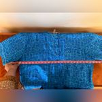 Laura and Jayne Vintage 100% Silk Crop Top & Pant Set Size L Blue Size L Photo 4