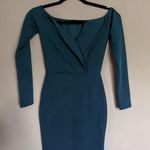 Missguided Turquoise Tight Dress Photo 0