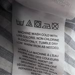 J.Crew Navy Jersey Crew Neck Sweater with Stripe Cotton Button Down Back Photo 10