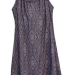 prAna Dress Athletic Halter Racerback Tank Purple Graphic Shelf Bra Medium Photo 0