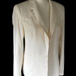 Rachel Zoe NWT  White Linen & Cotton Blazer | M Photo 2