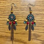Boho Dream Catcher Metal Tassel Dangle Earrings Multiple Photo 0