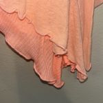 Free People  Layered Coral Summer Shirt Asymmetrical Hem L Photo 8