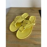 Jack Rogers NWOT Yellow Georgica Medallian Jelly and Leather Sandals Womens 7 Photo 1