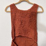 Free People  Scarlet Smocked Cutout Mini Dress Rust New partial Tag Sz Medium Photo 5