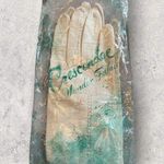 Vintage Crescendoe Italian Leather Gloves For Jordan Marsh Size 10 NEW White Photo 2