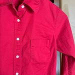 J. Crew Factory Store Fitted Vibrant Red Long Sleeve Shirt Size Small Photo 3
