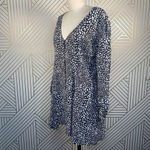 ZARA Dress Animal Print Leopard Black and White Button Front Size Large Photo 5