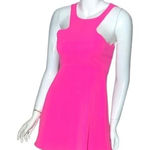 NBD  Revolve Barbiecore high neck‎ cut out mini dress skater pink halter small Photo 0
