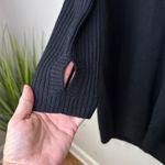 Zadig & Voltaire Deany Merino Wool Dress Medium Black Thumb Holes Oversized Photo 6