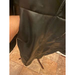 Ashley Stewart Women's  romper16 Black Faux Leather Photo 5