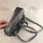 Bebe Danielle Velvet Pewter Silver Gray Fashion Backpack WBE07-124V Shoulder Bag Photo 9