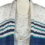 Alfred Dunner X-Large Sweater Striped 3/4 Sleeve Necklace Stretch 1-Piece Multi Photo 1