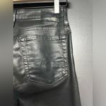 AG Adriano Goldschmied NWOT AG Quinne Hi-Rise Flare Crop Faux Leather Pants 26 Photo 6