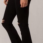 Tilly's Black Cropped Flare Jeans Photo 0