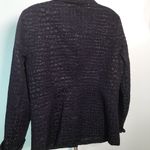 Chico's Chico’s Navy textured jacket layering full button size S‎ Photo 3
